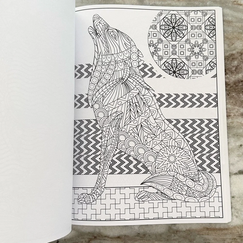 New Adult Coloring Book - Animals - Timeless Creations Creatures Of Beauty